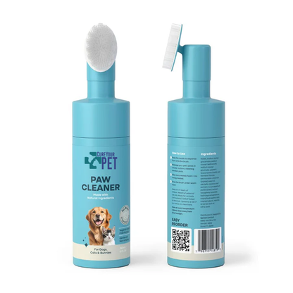 Cure Your Pet Rinse-Free Foam Paw Cleanser