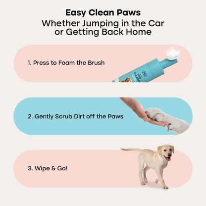 Cure Your Pet Rinse-Free Foam Paw Cleanser
