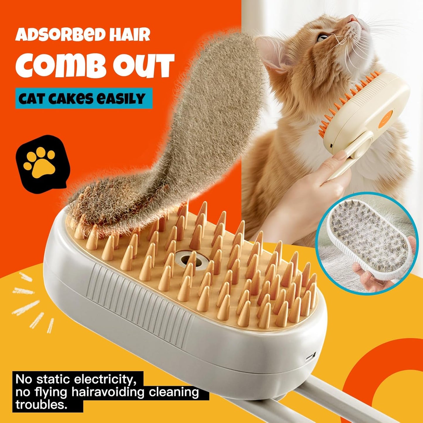 Pet Steam Brush
