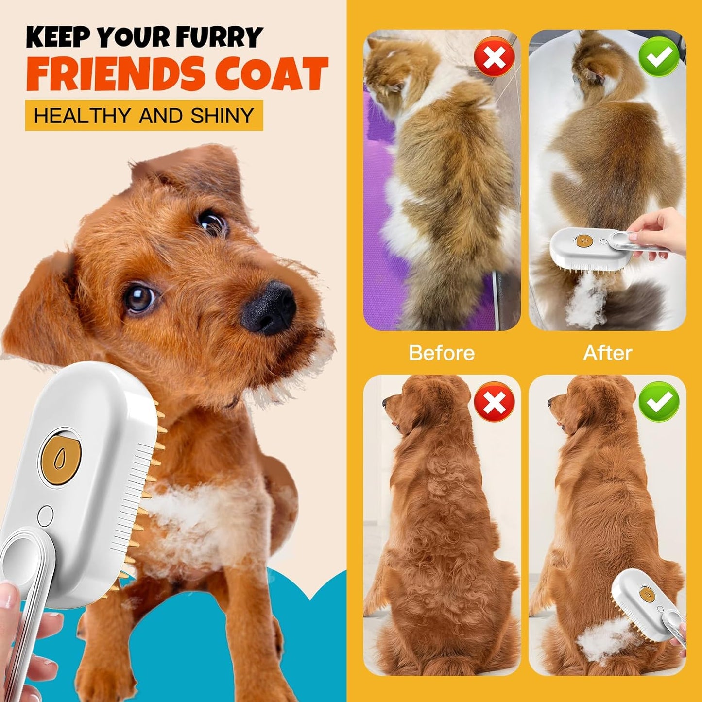 Pet Steam Brush